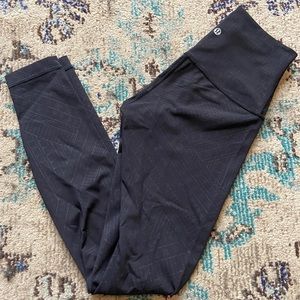 Lululemon Embossed Wunder Under High Rise